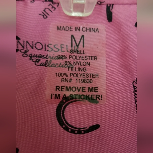 Reversible Quilted zipper closure vest Connoisseur Equestrian Collection pockets - Picture 2 of 10